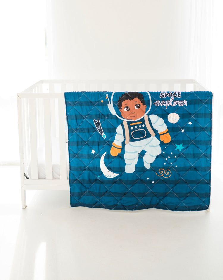 Little Muffincakes Zhara Quilted Blanket – Ballerina & Flower Print For Toddlers, Super Soft Polyester