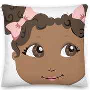 Zhara face pillow. Little Muffincakes 